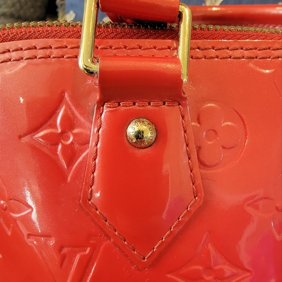Louis Vuitton Red/Pink Epi Alma Satchel Handbag Satchel GM - Picture 11 of 16